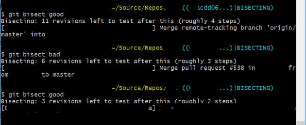 git bisect git bisect